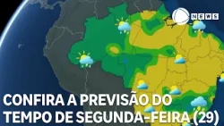 Check out Monday's (13) weather forecast for the entire country