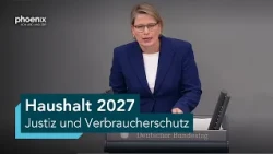 Aussprache zum Haushalt für Justiz und Verbraucherschutz | 10.09.26