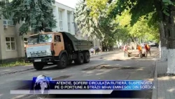 Attention drivers! Traffic suspended on a section of Mihai Eminescu Street in Soroca