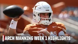 Arch Manning ties CAREER HIGH with 4 TDs in Texas’ big win vs. Texas State | ESPN College Football