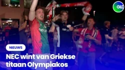 Supporters vieren feest na overwinning NEC