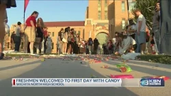 Wichita North High freshmen welcomed with candy on first day