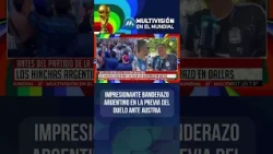Mundial 2026: Impresionante banderazo argentino en la previa del duelo ante Austria