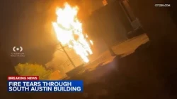 Fire rips through South Austin building
