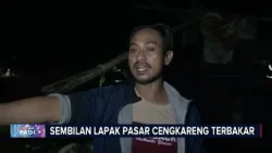 Sembilan Lapak Pedagang Pasar Sore Cengkareng Ludes Terbakar