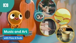 Let's learn about music and art!! 🎶🎹🎨 | Fizzy & Suds | ABC Kids