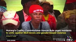 Murang’a County Commissioner Hassan Bule urges residents to unite against illicit brews