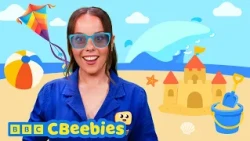 Fun Beach Songs & Learning Games for Toddlers | Evie and Friends | CBeebies House 🏖️🌊🌈