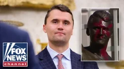 Charlie Kirk statue vandalized DAYS after unveiling