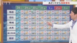 28日は午後天気急変で竜巻などの激しい突風やひょうが降る恐れあり　十分な注意が必要　米津龍一気象予報士が解説　山梨