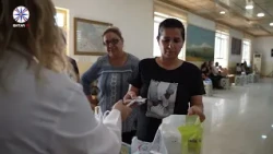 The mobile medical clinic of the Chaldean-Syriac-Assyrian Popular Council visits Hawresk Armenian...