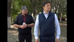 The Mayor of Aktobe Inspects Progress on the Main Park’s Renovation
