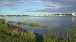 Connecticut residents are enjoying the Labor Day weekend on Long Wharf in New Haven
