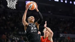 A’ja Wilson scores 36 points as the Aces send the Fever home again with a 94-83 win in Game 3