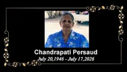 Death Announcement - Chandrapati Persaud