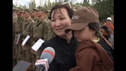 Another 40 conscripts were sent off to military service in Aktobe.
