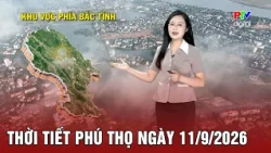 Phu Tho Weather for 09/11/2026 | Cloudy, rain, showers, and thunderstorms at night