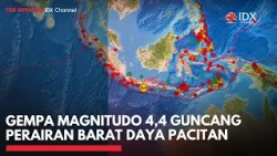 Gempa Magnitudo 4,4 Guncang Perairan Barat Daya Pacitan | IDXC UPDATE