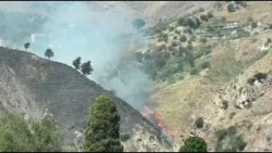 Vasto incendio a Taormina e dintorni