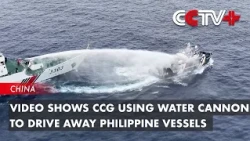 Video Shows CCG Using Water Cannon to Drive Away Philippine Vessels