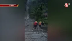 सेलागाडमा बाढीपहिरोका कारण १६ घरपरिवार विस्थापित, प्रहरी र स्थानीयद्वारा उद्दार