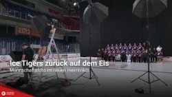 Ice Tigers back on the ice: Team photo in the new home jersey