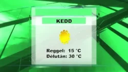 Keddi időjárás előrejelzés