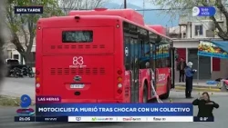 Motorcyclist dies after colliding with a bus in Las Heras