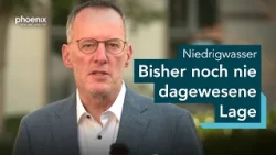 phoenix tagesgespräch mit Michael Ebling zum Niedrigwasser | 11.08.26