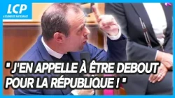 "J'en appelle au sursaut et à être debout pour la République!" déclare Sébastien Lecornu