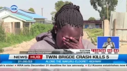 5 Killed, 8 Injured in Nakuru-Eldoret Highway crash at Twin Bridge