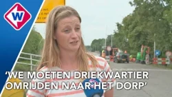 Omwonenden provinciale weg krijgen bakfiets vanwege jarenlange wegwerkzaamheden