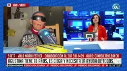 Agustina nos necesita; es no vidente y se encuentra sola, con 78 años
