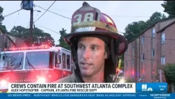 Atlanta fire crews contain apartment fire that extended to roof