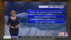 Steady rain as Flood Watch continues in the Triad on Thursday