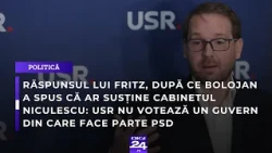 Răspunsul lui Fritz, după ce Bolojan a spus că ar susține Cabinetul Niculescu