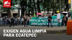 Paseo de la Reforma Blocked Today: Ecatepec Residents Protest Poor Water Quality