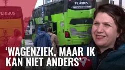 Drukte bij Flixbussen omdat ook internationale treinen niet rijden