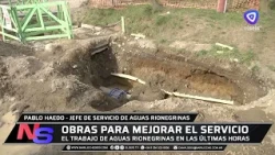 Final hours of Aguas Rionegrinas' work to improve service