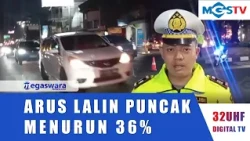 LALU LINTAS PUNCAK RAMAI LANCAR,ARUS KENDARAAN TURUN MENINGKAT 36 PERSEN