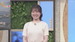キャッチ+お天気コーナーに「神戸常盤大学　古林 笑」さんが出演してくれました！