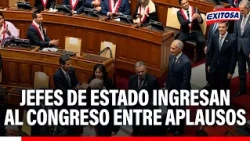 🔴🔵Los jefes de Estado y autoridades internacionales ingresaron al Congreso