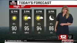 First Alert Forecast: Heat up Wednesday (July 1), more heat to come