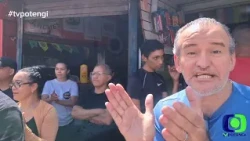 Street vendors protest after city hall's decision to remove workers from their stalls.