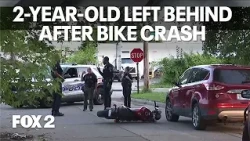 Police: Man crashed motorcycle leaving injured 2-year-old daughter behind