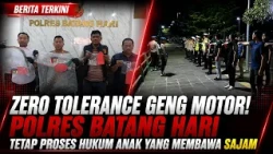 ZERO TOLERANCE FOR MOTORCYCLE GANGS! BATANG HARI POLICE WILL PROSECUTE MINORS CAUGHT WITH WEAPONS