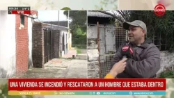 Rescataron a un hombre del incendio de una vivienda en el barrio kilómetro 3 - 30/09/26