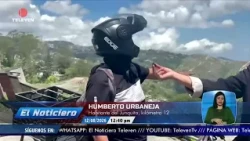 El Junquito residents demand road repairs - The News midday broadcast 08/26/14
