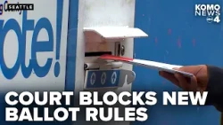 Federal court temporarily blocks USPS mail-in ballot rule ahead of November election
