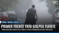 Nature's blow: First cold front impacts infrastructure and homes in Veracruz